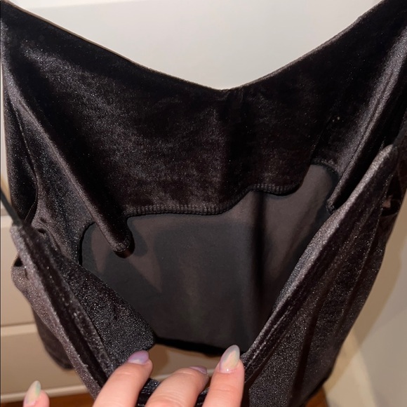 Elegant Black Velvet Women's Top - Picture 2 of 3